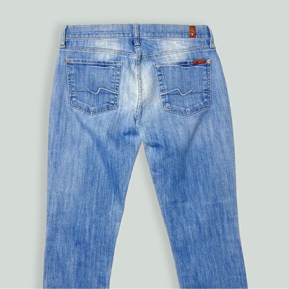 7 FOR ALL MANKIND Roxanne low-rise straight leg Size 28 - Picture 7 of 9